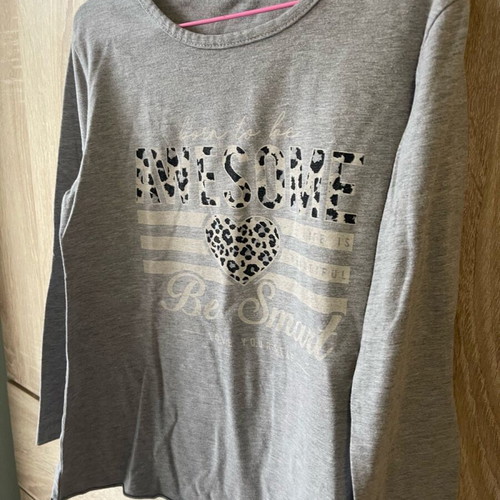 Children's shirt 8 years used, gray, size 128 cm