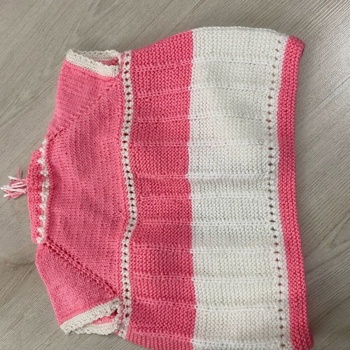 Knitted baby vest handmade new