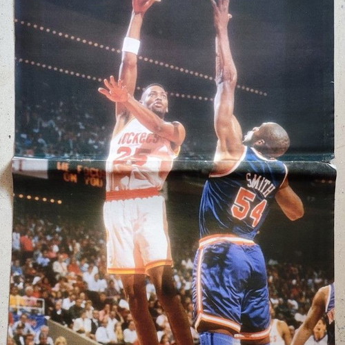 Rare double poster Charles Barkley & Robert Horry like new