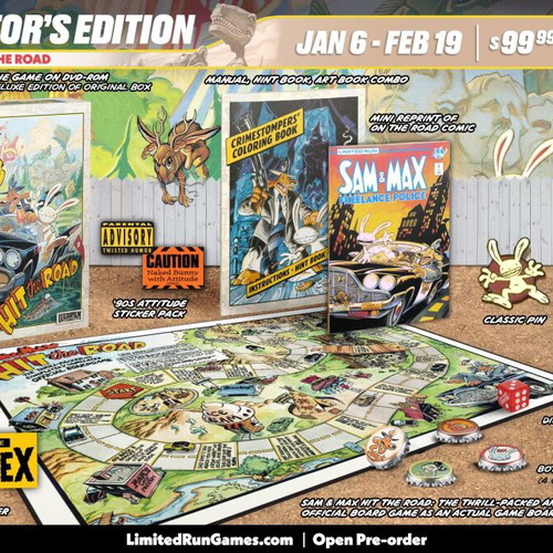 Sam & Max Hit the Road Collector's Edition PC new