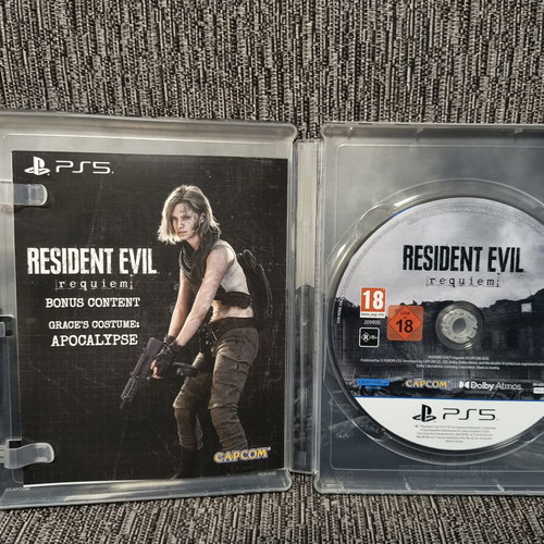 Resident Evil Requiem Steelbook Deluxe Edition PS5 game, like new