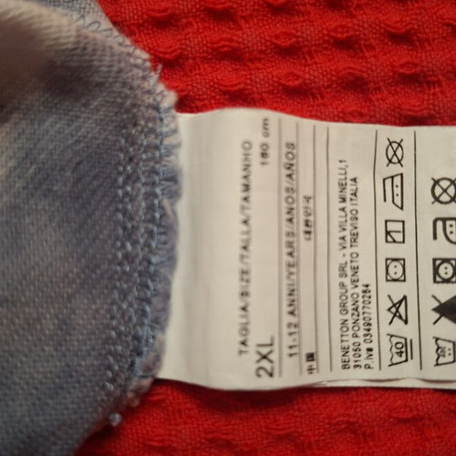 Girls' shorts Benetton like new, size 158 cm, white and blue