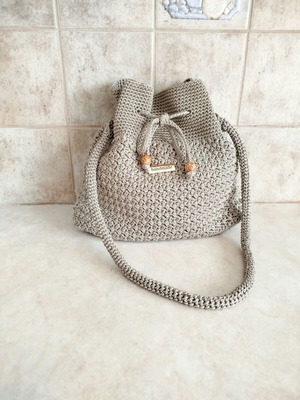 Handmade knitted women's crossbody bag new