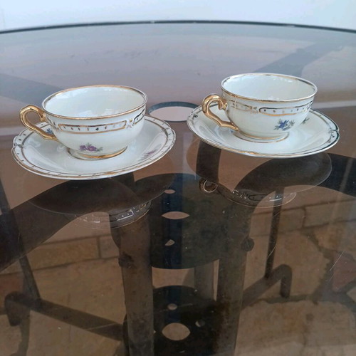 Antique coffee cups used, Bavarian porcelain