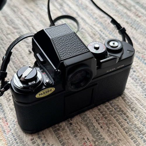 Nikon F3 HP camera like new with 2 lenses and leather strap