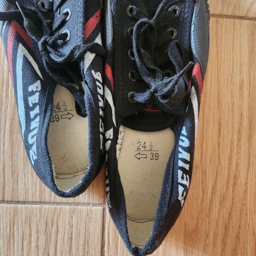 Feiyue athletic shoes unisex used for martial arts black and white