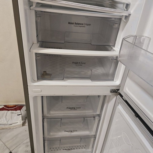 LG refrigerator freezer drawers and shelves used