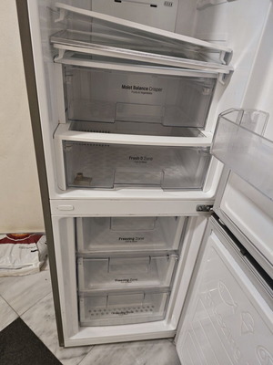 LG refrigerator freezer drawers and shelves used