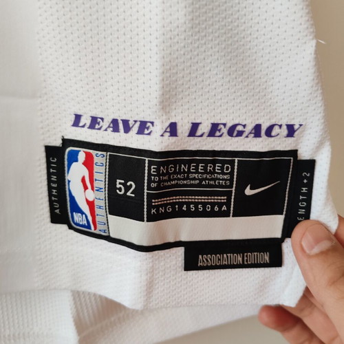 Nike Dry Fit ADV NBA Authentic Los Angeles Lakers Association Edition Jersey
