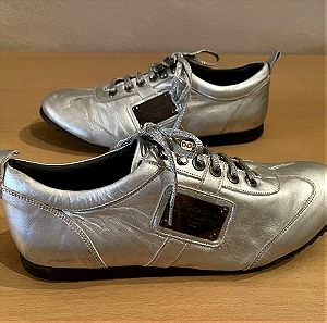 Dolce gabbana silver sneakers