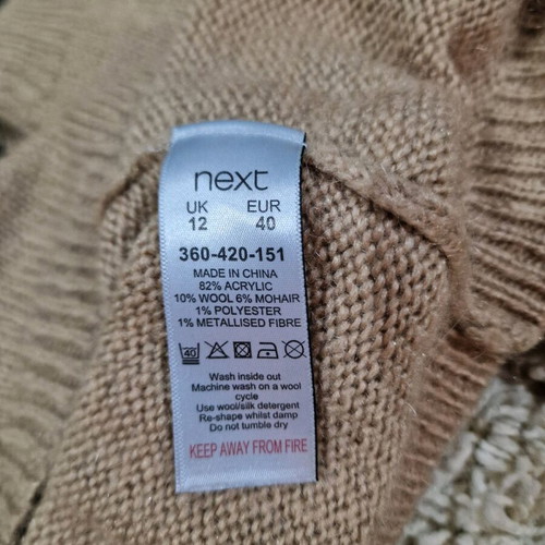Next reindeer knitwear sweater like new, size M
