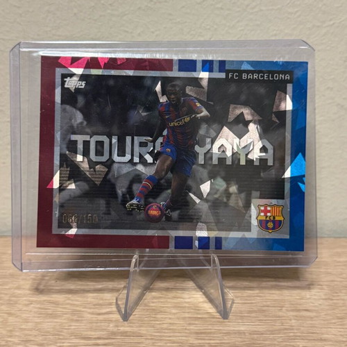 Topps Barcelona Team Set Yaya Toure Cracked Ice new