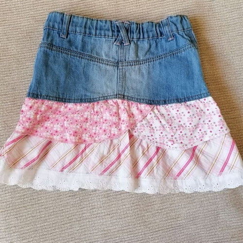 Cecilia denim skirt for 6-year-old girl