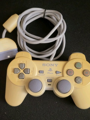 Playstation 1 Dualshock controller used, yellowed