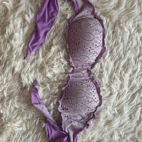 Calzedonia purple bikini top used, size S