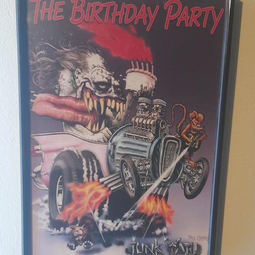 The Birthday Party band poster, Junk Yard, 32×23cm framed