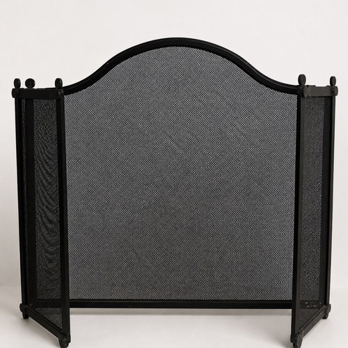 Metal Fireplace Screen like new, foldable 3-panel design
