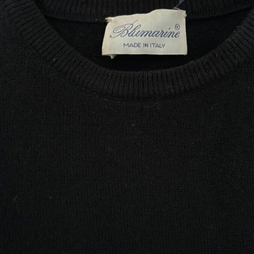 Blumarine blouse with embroidery like new, 50% Kashmir 50% Wool, black, size L