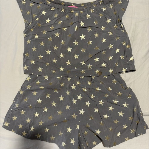 Gaudi Teen Shorts used, size 7, gray and gold
