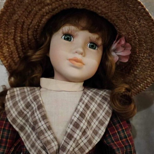 Decorative doll like new, 42 cm height, collectible