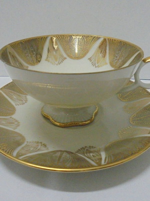 Bavaria porcelain set cup and saucer used