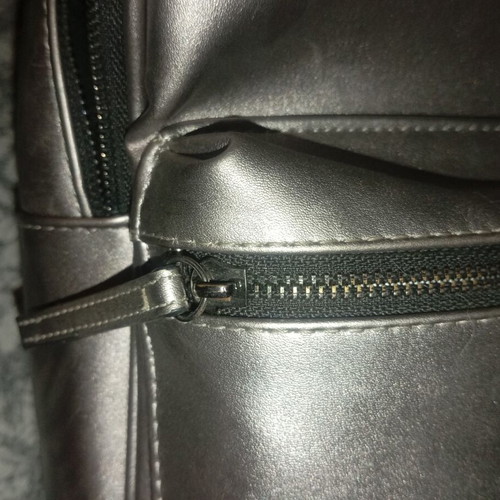 Bershka backpack bag like new, silver