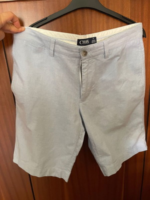 Chaps men's shorts size 33 like new, turquoise linen texture