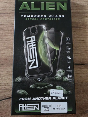 Tempered glass for iPhone 16 Pro Max and 17 Pro Max by ALIEN new