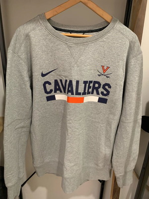 Nike men's sweatshirt L like new, gray Cavaliers design