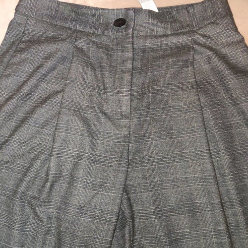 Zara pants L like new, wide fit anthracite gray with pleats