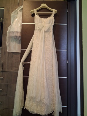 Pronovias wedding dress with hand-embroidered lace