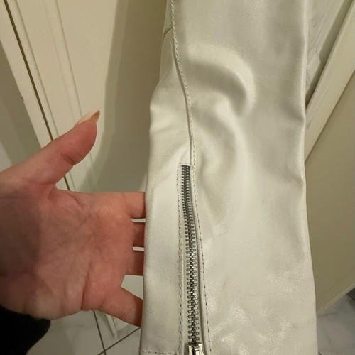 White leather jacket List Small like new
