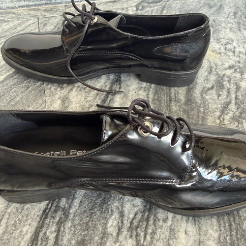 Fratelli Petridi patent leather oxford shoes new size 39 black