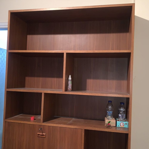 Bookcase made of solid wood used