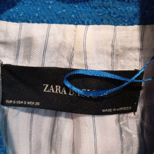 Zara women's thin coat like new, blue