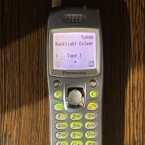 Panasonic GD-93 used phone with original charger and color display