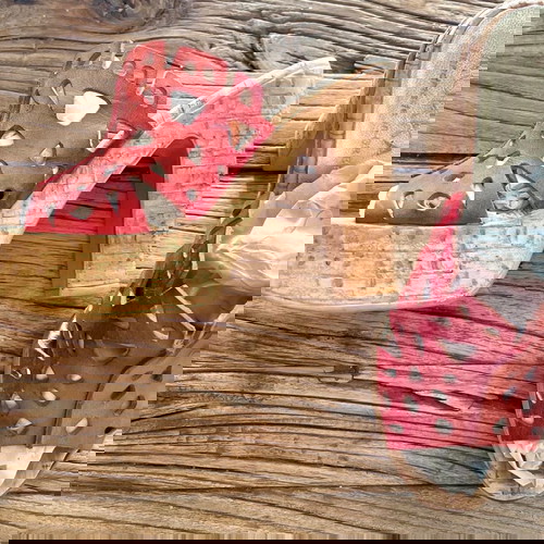 Δερμάτινα χειροποίητα mules KOKKAS SHOES 37, σαν καινούργια, κόκκινα