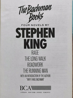 The Bachman Books μεταχειρισμένο, τέσσερα μυθιστορήματα Stephen King