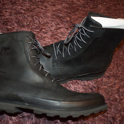 Sorel Madson waterproof mid black shoes, new, size 44.5