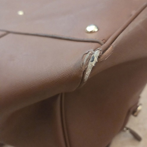 Mario Valentino Brown Weekend Duffle Travel Bag used
