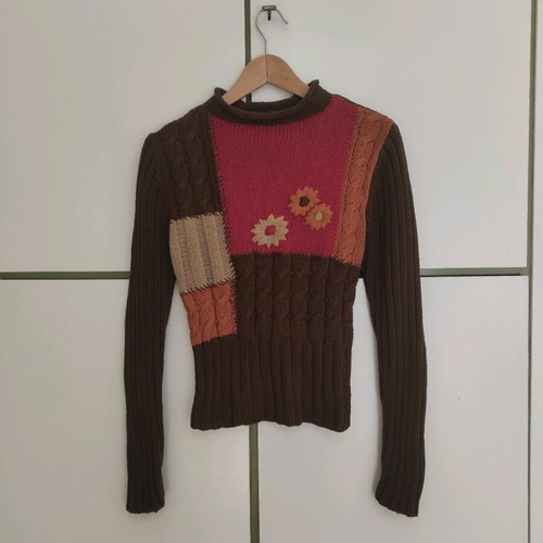 Sarah Lawrence knitted sweater multicolor like new size M
