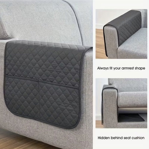 Sofa armrest organizer case like new, dark gray