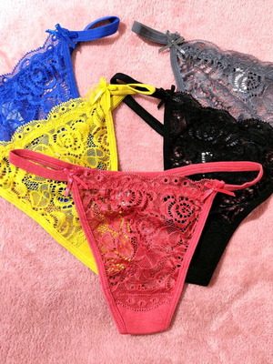 Set of 5 lingerie pieces new, blue, red, yellow, gray, black colors