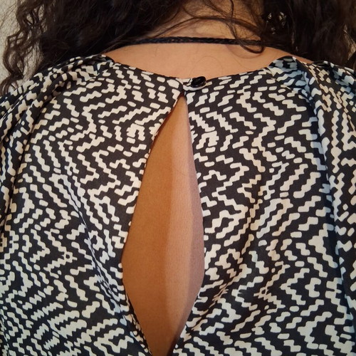 Geometrical dress, black and white, size M