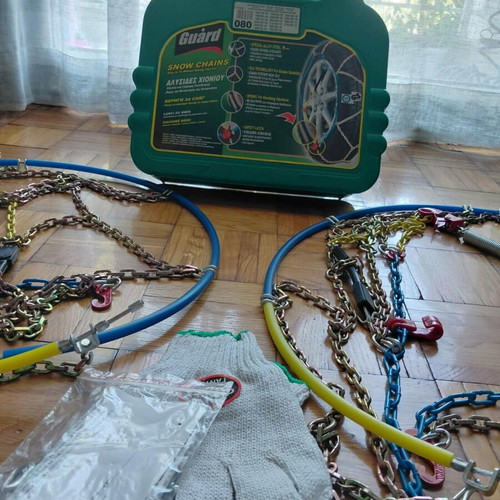 Guard 080 snow chains set of 2 with storage case