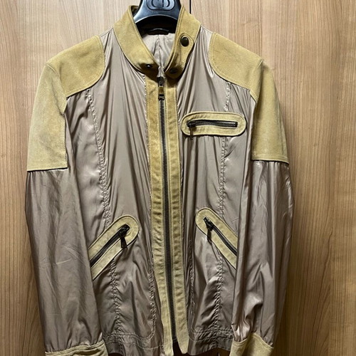 Men's jacket Dolce & Gabbana like new, natural leather and fabric