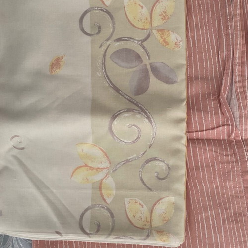 Cotton single bed sheet set like new, size 1.50x2.40m with pillowcase