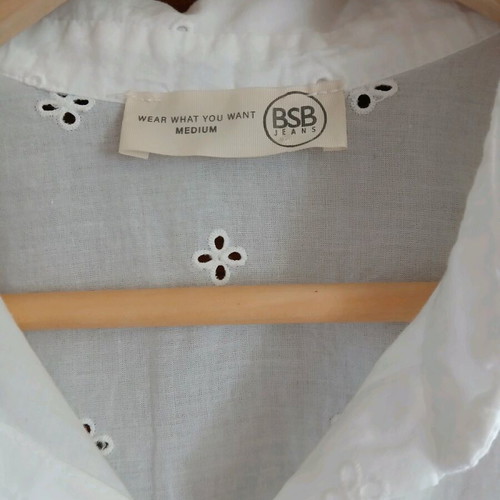 BSB Kippur Lace Shirt New Size M White