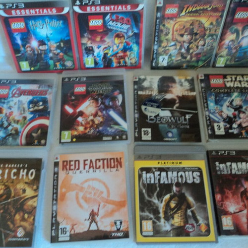PS3 and PC games used, pack of 12 including Lego and Infamous