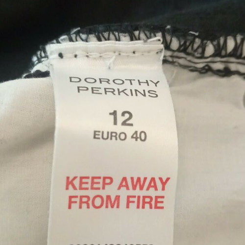 Dorothy Perkins black corduroy flare pants size 40 like new